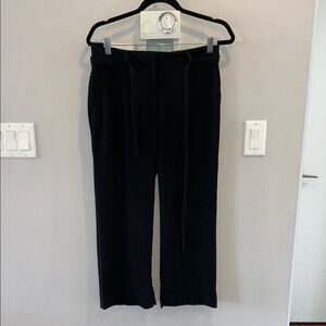 Babaton Cropped Belted Cropped Trouser Black